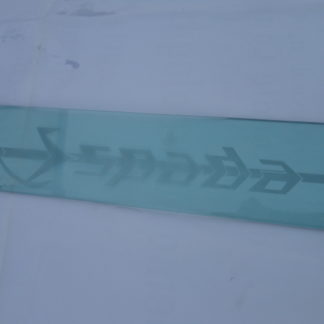 VETRO INFERIORE POSTERIORE CON LOGO ESPADA / REAR LOWER GLASS WITH ESPADA LOGO LAMBORGHINI ESPADA NUOVO